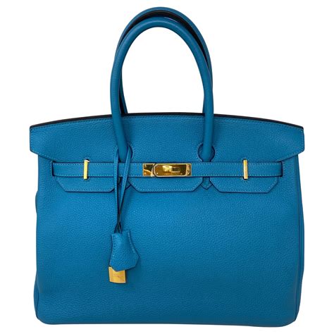 turquoise hermes bag|HERMES Togo Birkin 35 Turquoise 1346003 .